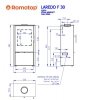 Piec wolnostojący ROMOTOP LAREDO F 03 - metal